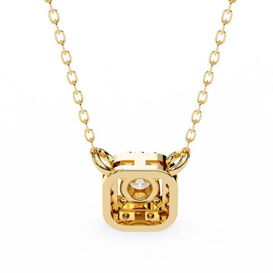 Yellow Gold-Jade Solitaire Pendant Lab Diamond_view=BACK