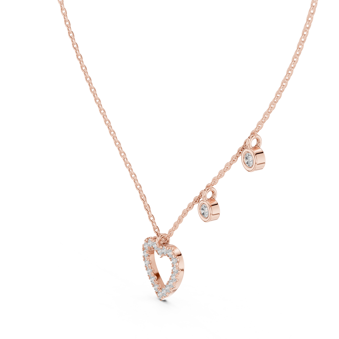 Pink Gold-Aries Pendant Lab Diamond_view=3DV