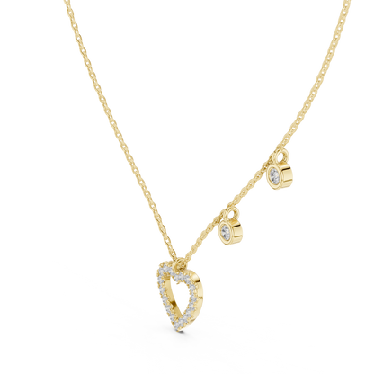 Yellow Gold-Aries Pendant Lab Diamond_view=3DV