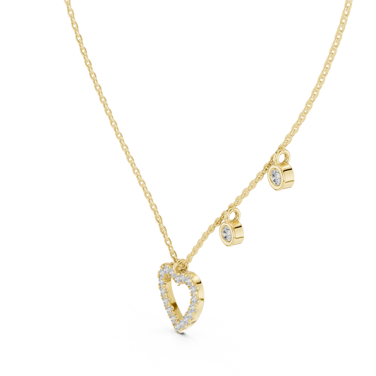 Yellow Gold-Aries Pendant Lab Diamond_view=3DV