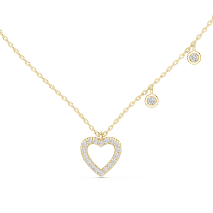 Yellow Gold-Aries Pendant Lab Diamond_view=TOP
