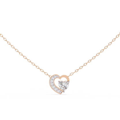 Pink Gold-Capella Pendant Lab Diamond_view=TOP