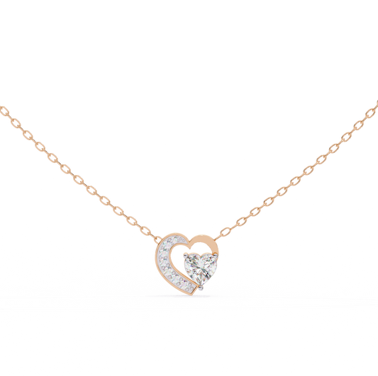 Pink Gold-Capella Pendant Lab Diamond_view=TOP