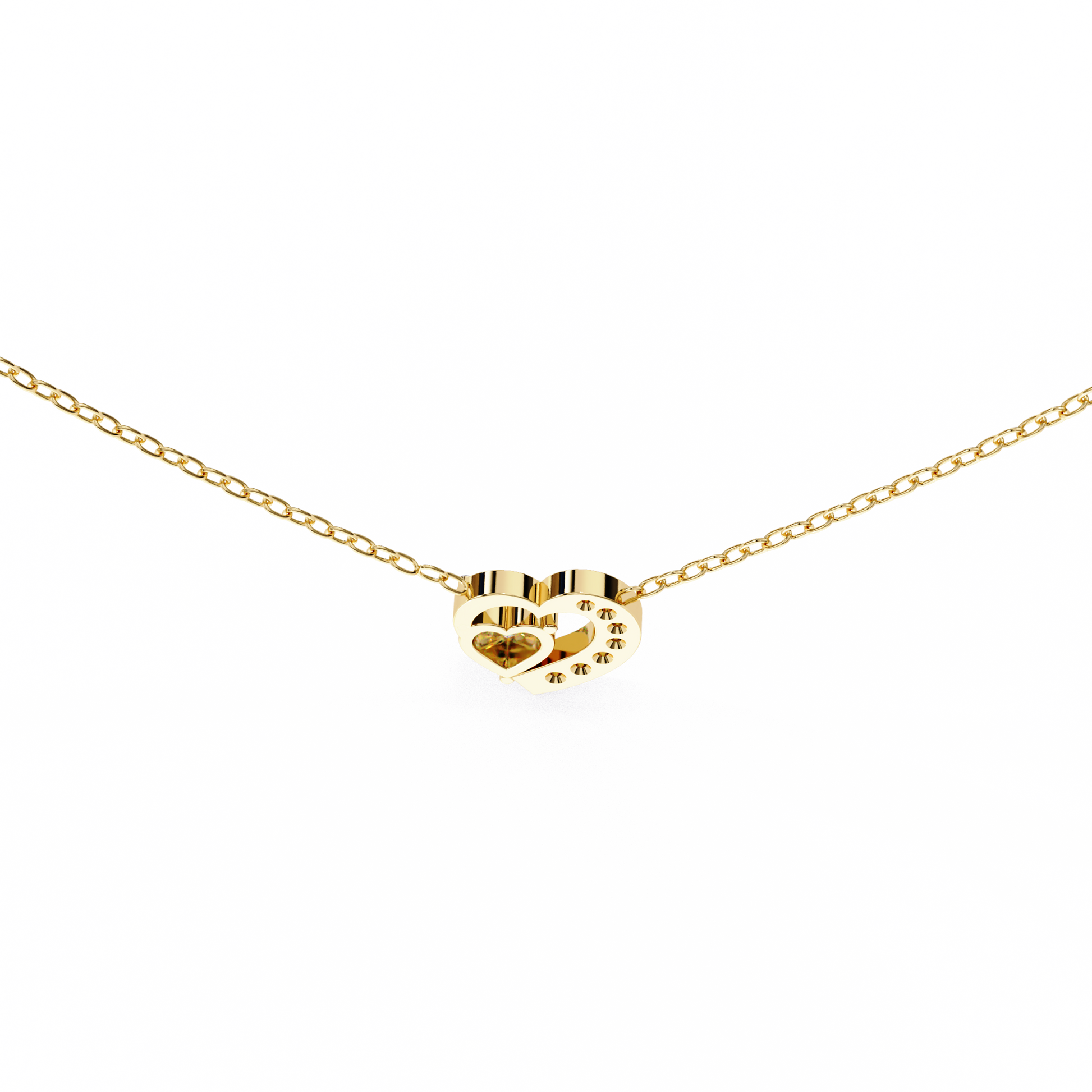 Yellow Gold-Capella Pendant Lab Diamond_view=BACK