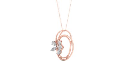 Pink Gold-Ethereal Lab-Grown Diamond Pendant_view=3DV