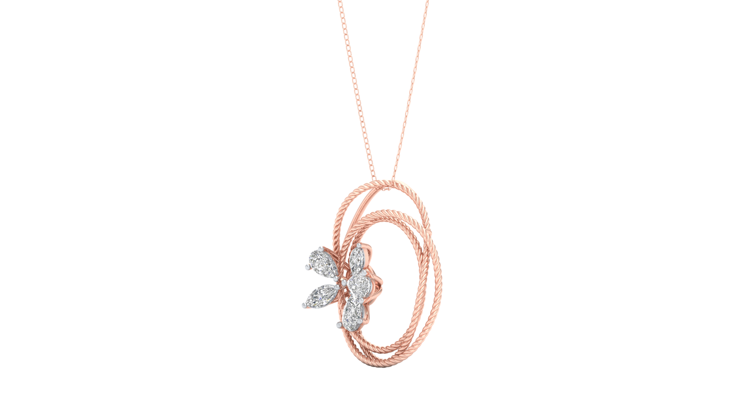 Pink Gold-Ethereal Lab-Grown Diamond Pendant_view=3DV