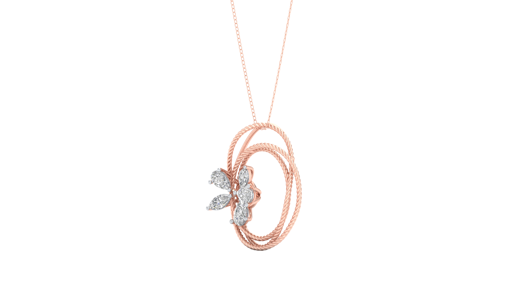 Pink Gold-Ethereal Lab-Grown Diamond Pendant_view=3DV