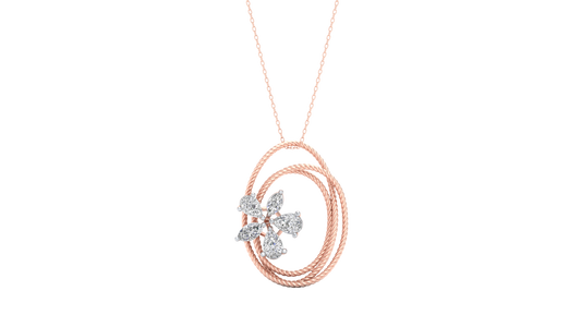 Pink Gold-Ethereal Lab-Grown Diamond Pendant_view=TOP
