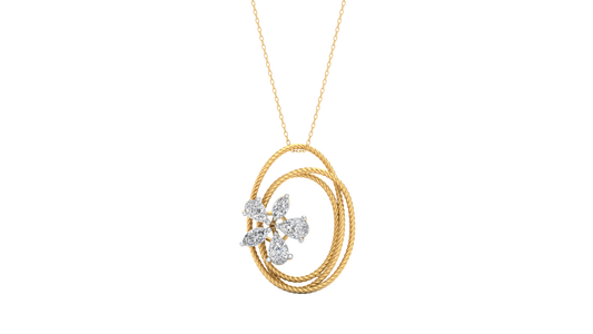 Yellow Gold-Ethereal Lab-Grown Diamond Pendant_view=TOP