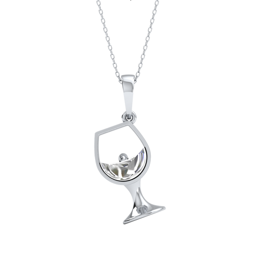 White Gold-Celestial Elegant Lab-Grown Diamond Pendant_view=TOP