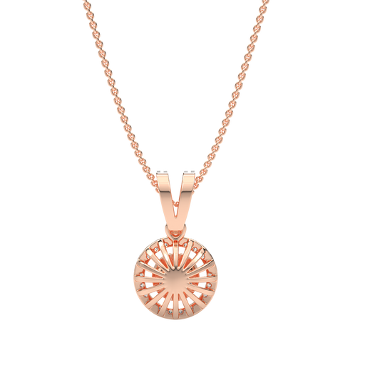 Pink Gold-Celestial Arc Contemporary Lab-Grown Diamond Pendant_view=BACK