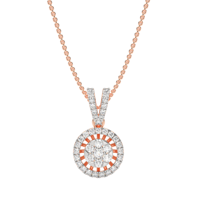 Pink Gold-Celestial Arc Contemporary Lab-Grown Diamond Pendant_view=TOP