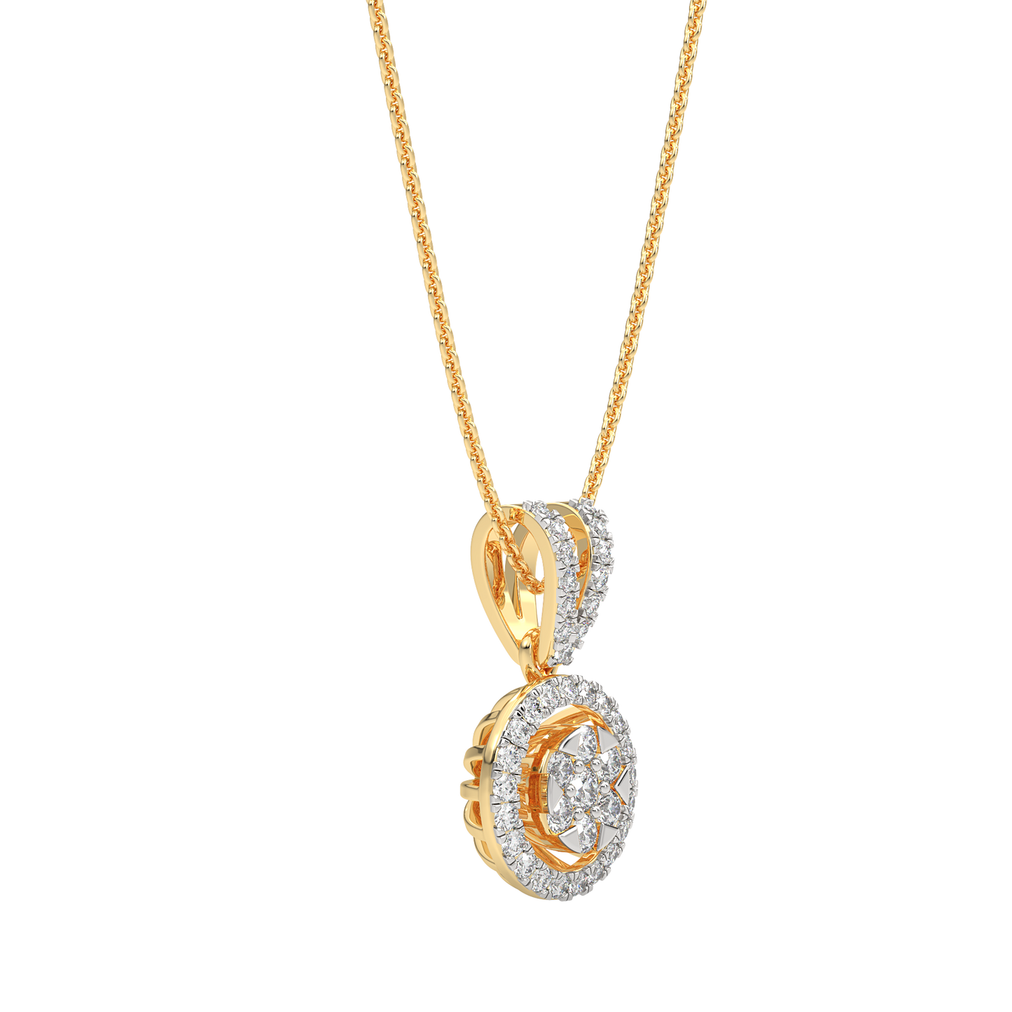 Yellow Gold-Celestial Arc Contemporary Lab-Grown Diamond Pendant_view=3DV