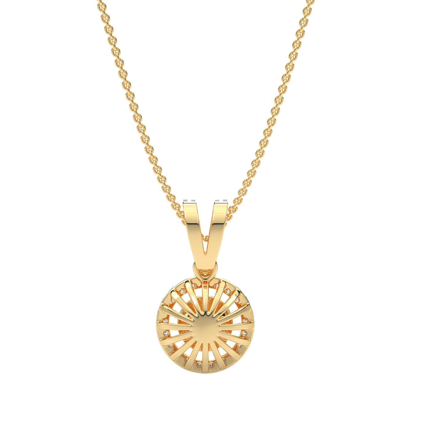 Yellow Gold-Celestial Arc Contemporary Lab-Grown Diamond Pendant_view=BACK