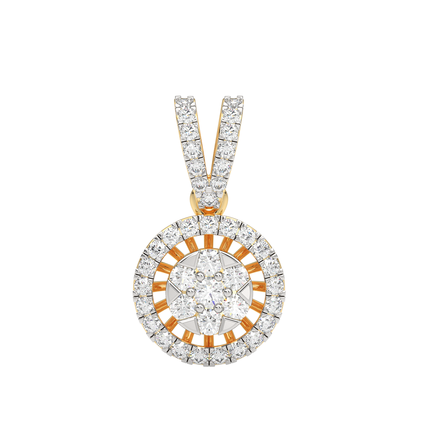 Yellow Gold-Celestial Arc Contemporary Lab-Grown Diamond Pendant_view=FRONT