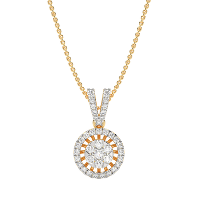 Yellow Gold-Celestial Arc Contemporary Lab-Grown Diamond Pendant_view=TOP