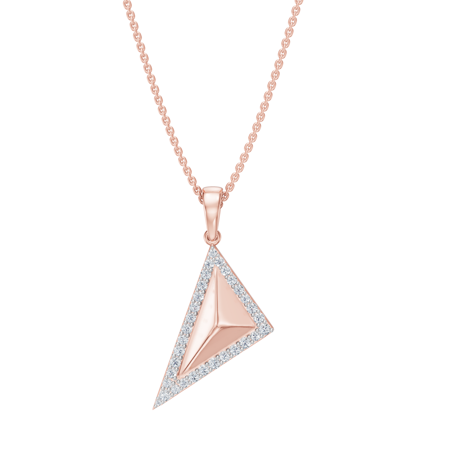 Pink Gold-Triad Pendant_view=TOP