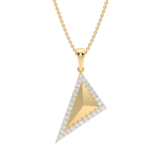 Yellow Gold-Aurora Lab-Grown Diamond Pendant_view=TOP