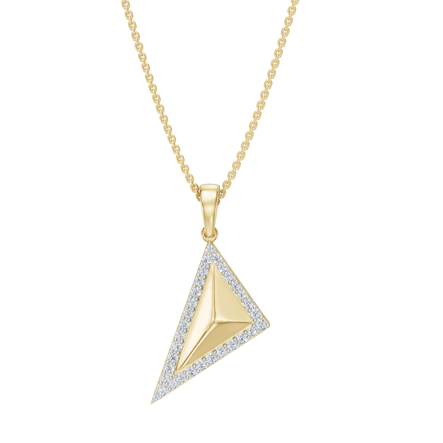 Yellow Gold-Triad Pendant_view=TOP