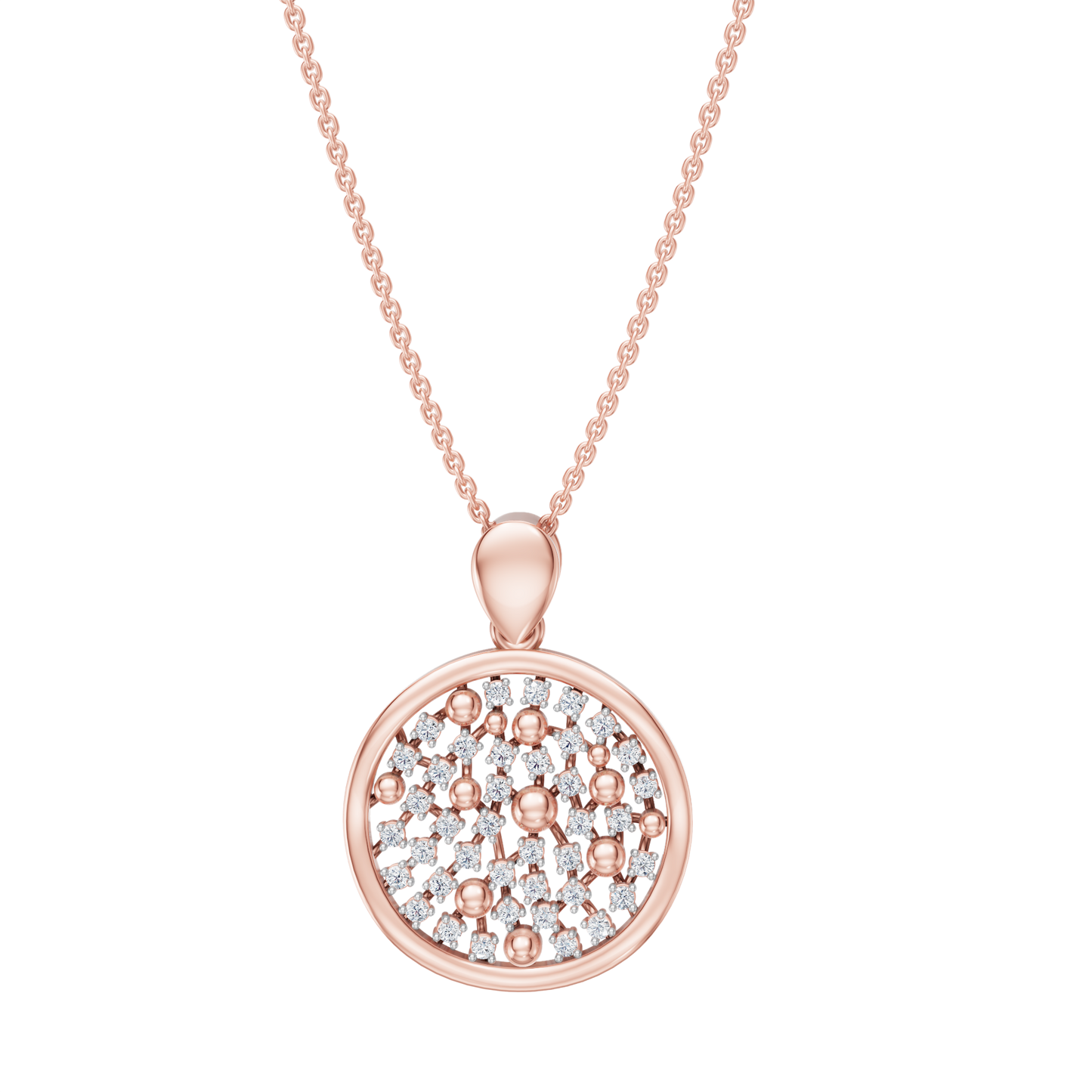 Pink Gold-Atom Pendant_view=TOP