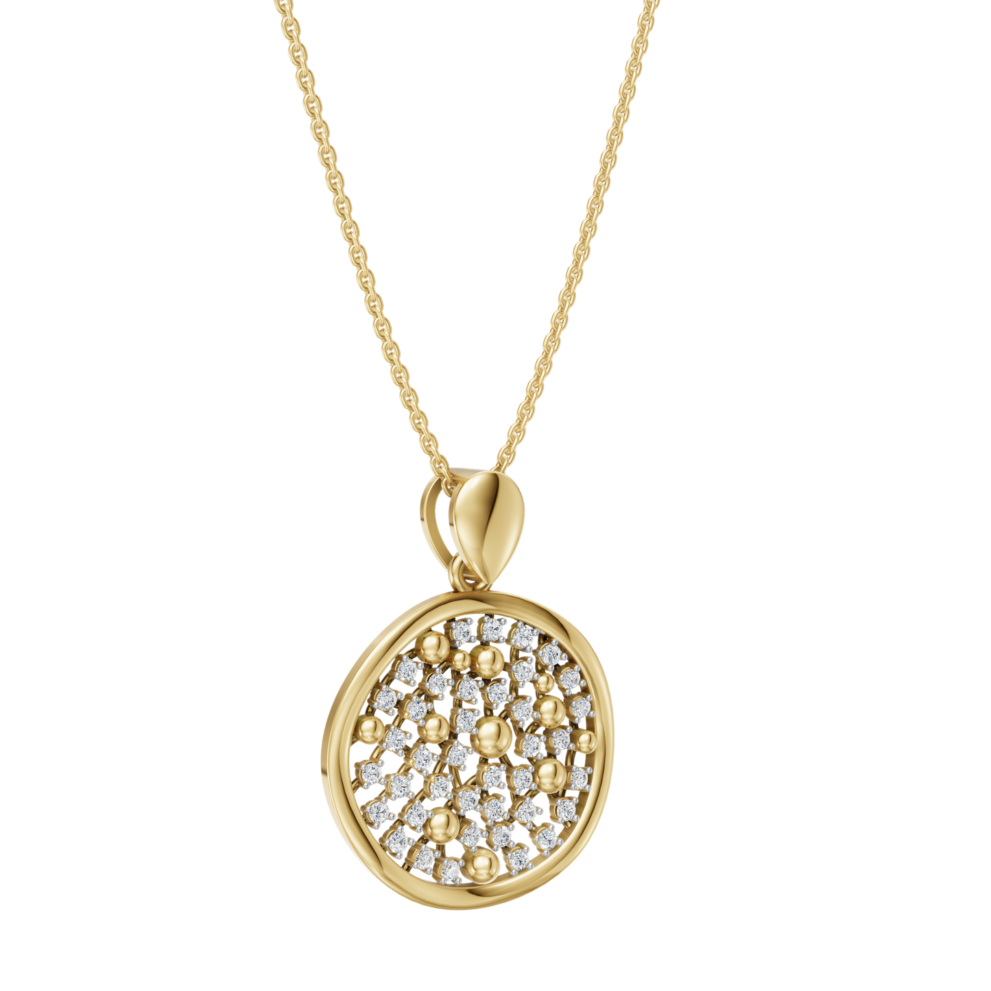 Yellow Gold-Atom Pendant_view=3DV