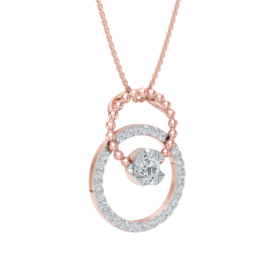 Pink Gold-Mermaid Link Pendant_view=3DV