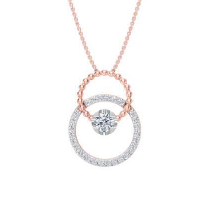 Pink Gold-Mermaid Link Pendant_view=TOP