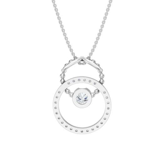 White Gold-Mermaid Link Pendant_view=BACK
