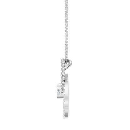 White Gold-Mermaid Link Pendant_view=SIDE