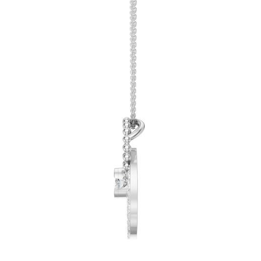 White Gold-Mermaid Link Pendant_view=SIDE