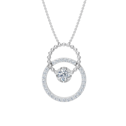 White Gold-Mermaid Link Pendant_view=TOP