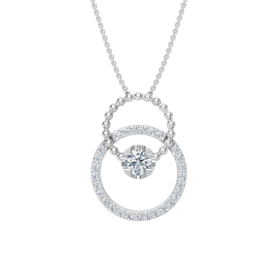 White Gold-Mermaid Link Pendant_view=TOP