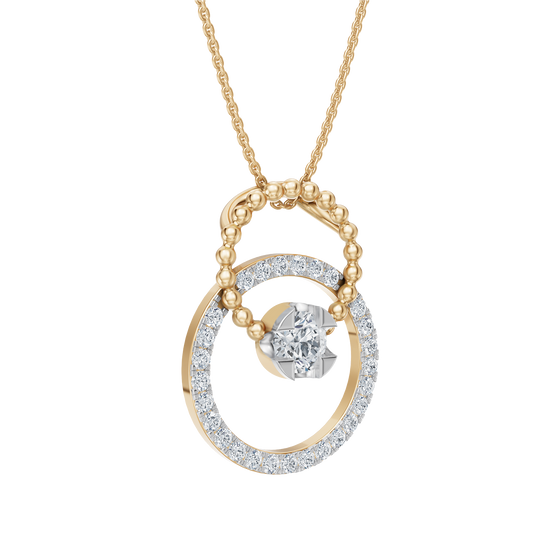 Yellow Gold-Mermaid Link Pendant_view=3DV