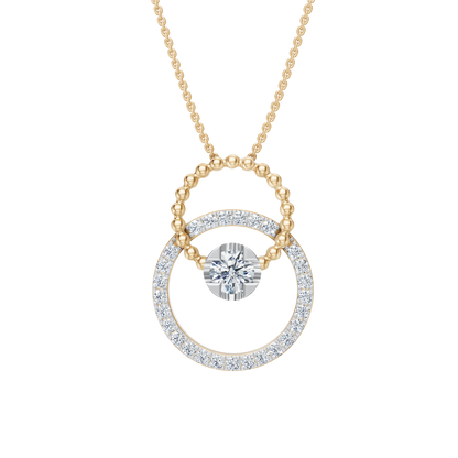 Yellow Gold-Mermaid Link Pendant_view=TOP