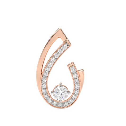 Pink Gold-Unity Coordinated Pairs Lab-Grown Diamond Pendant_view=FRONT