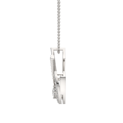 White Gold-Unity Coordinated Pairs Lab-Grown Diamond Pendant_view=SIDE