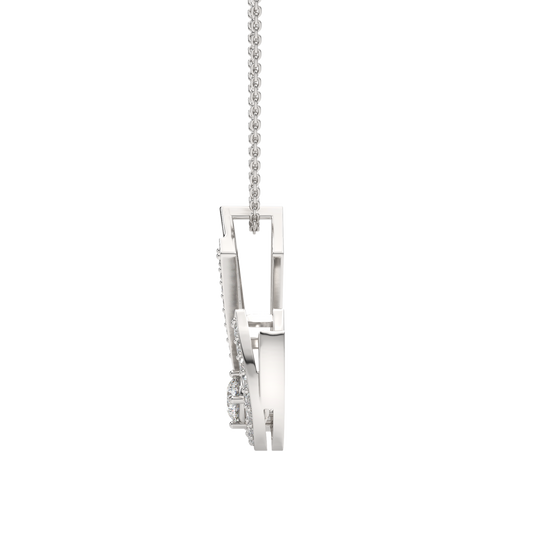 White Gold-Unity Coordinated Pairs Lab-Grown Diamond Pendant_view=SIDE