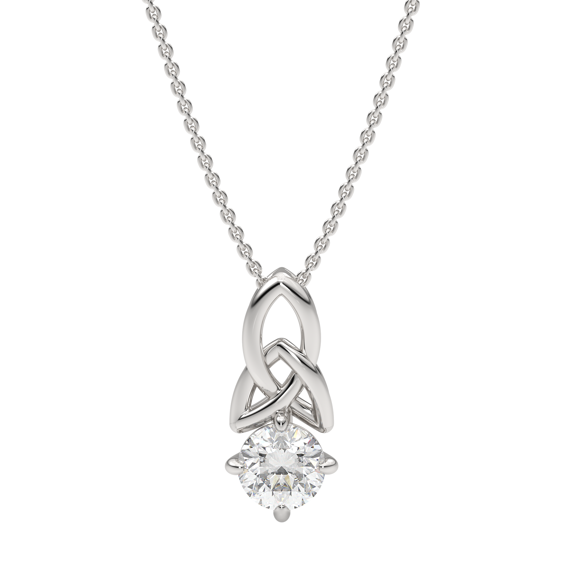 White Gold-Nebula Lab-Grown Diamond Solitaire Pendant_view=TOP
