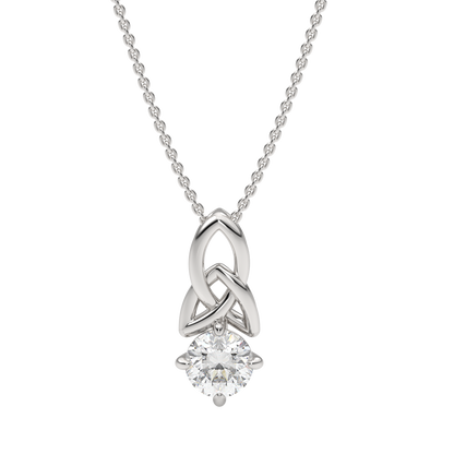 White Gold-Nebula Lab-Grown Diamond Solitaire Pendant_view=TOP