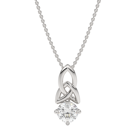 White Gold-Nebula Lab-Grown Diamond Solitaire Pendant_view=TOP