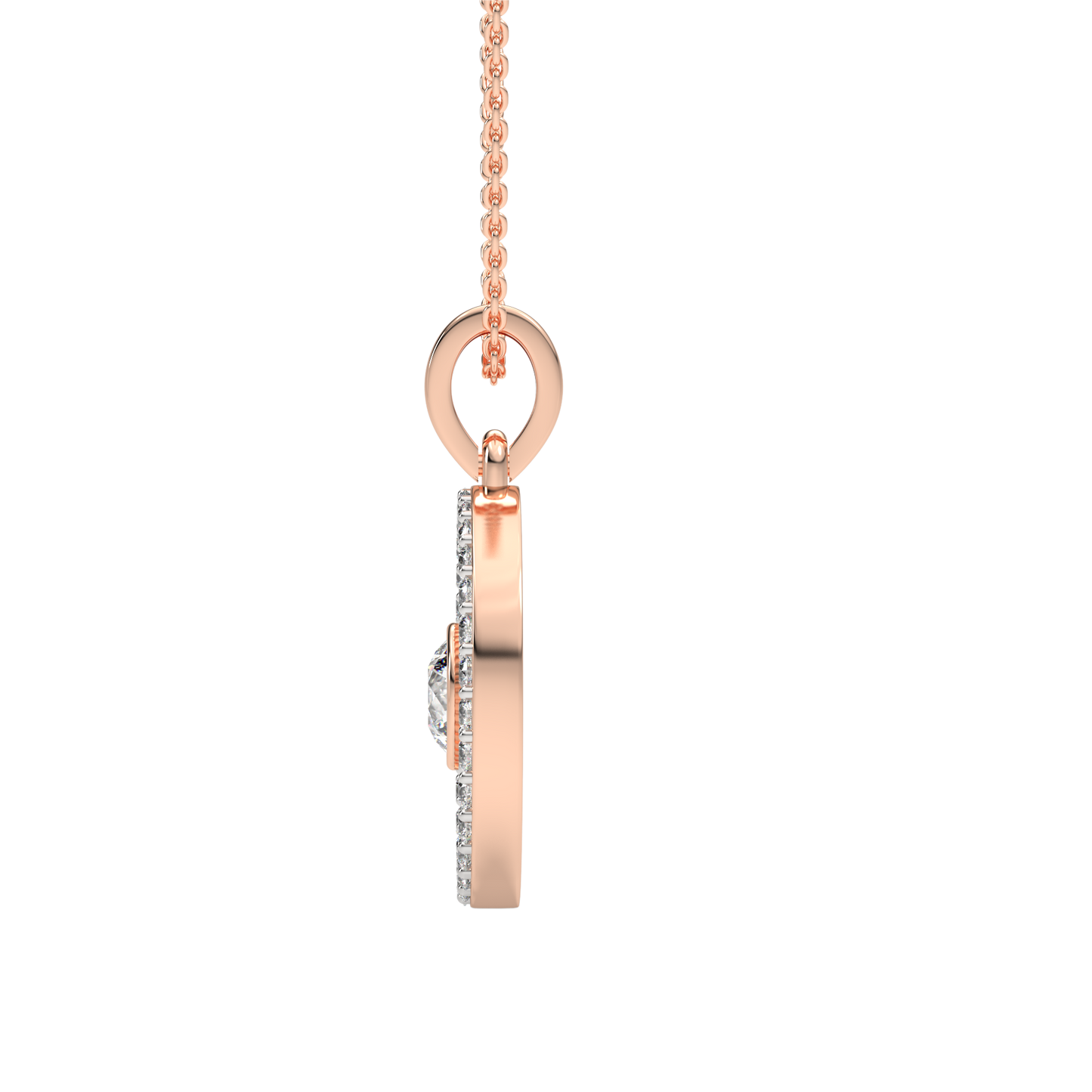 Pink Gold-Aura Lab-Grown Diamond Pendant_view=SIDE
