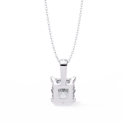 White Gold-Onyx Solitaire Pendant Lab Diamond_view=BACK