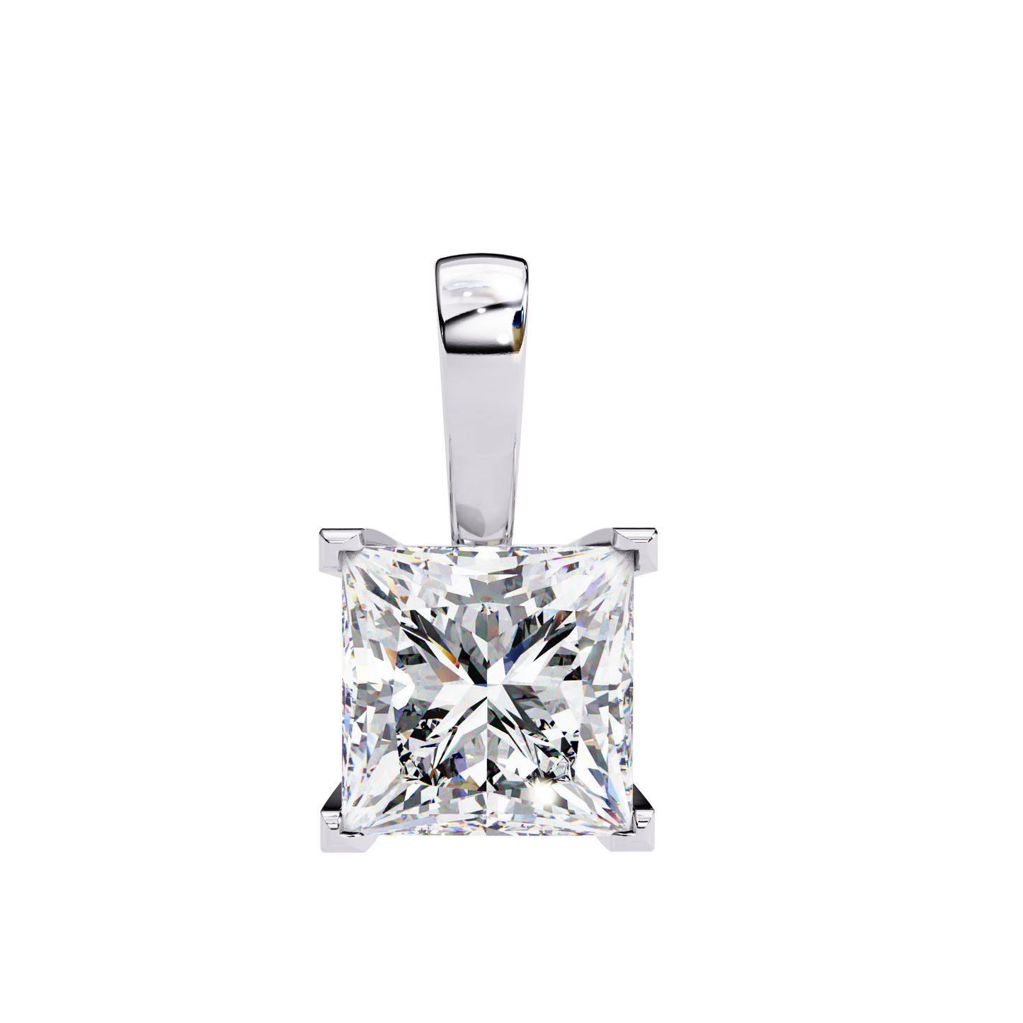 White Gold-Onyx Solitaire Pendant Lab Diamond_view=FRONT