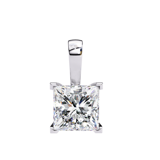 White Gold-Onyx Solitaire Pendant Lab Diamond_view=FRONT