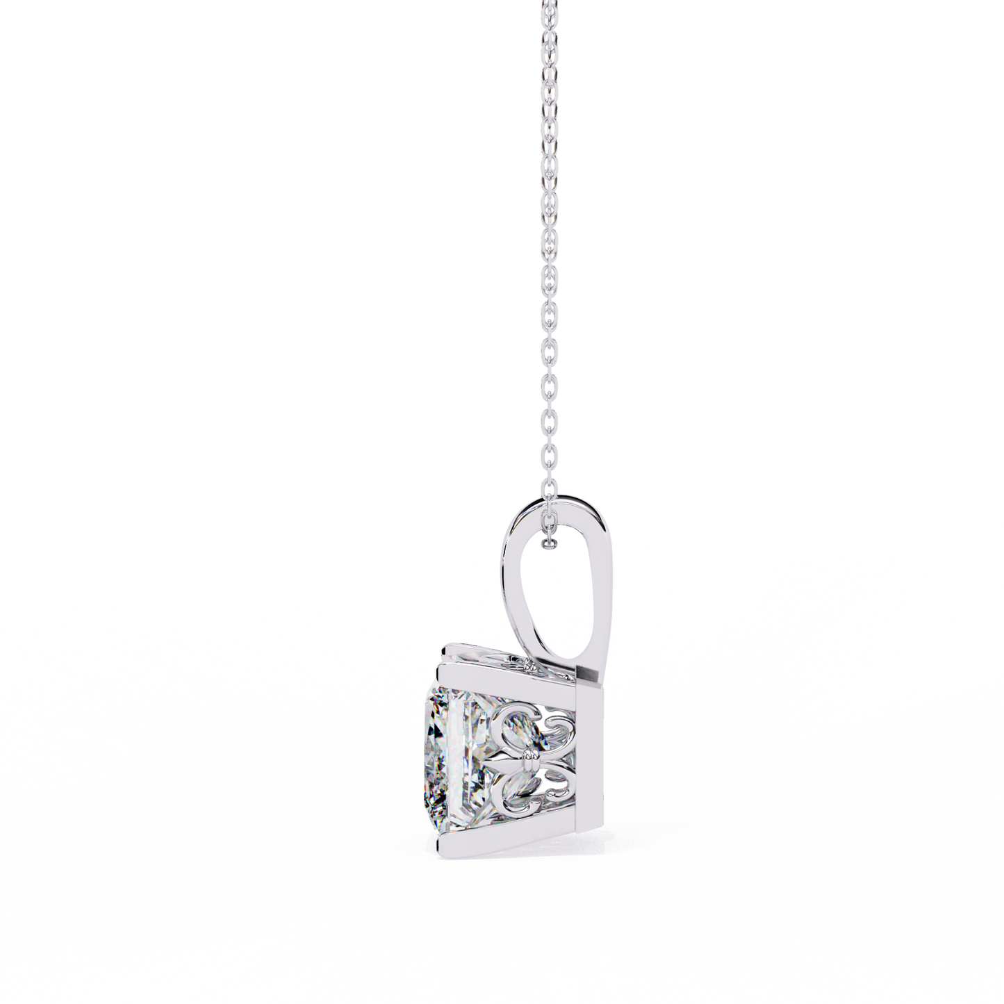 White Gold-Onyx Solitaire Pendant Lab Diamond_view=SIDE