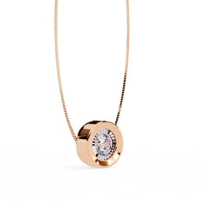 Pink Gold-Io Solitaire Pendant Lab Diamond_view=3DV