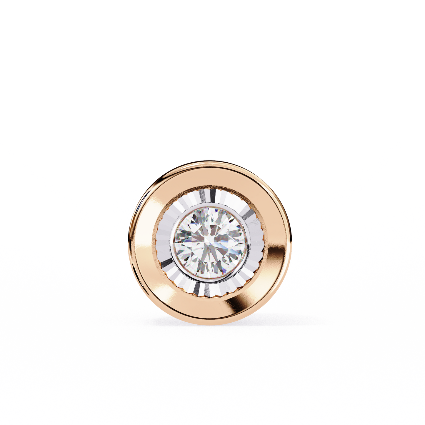 Pink Gold-Io Solitaire Pendant Lab Diamond_view=FRONT
