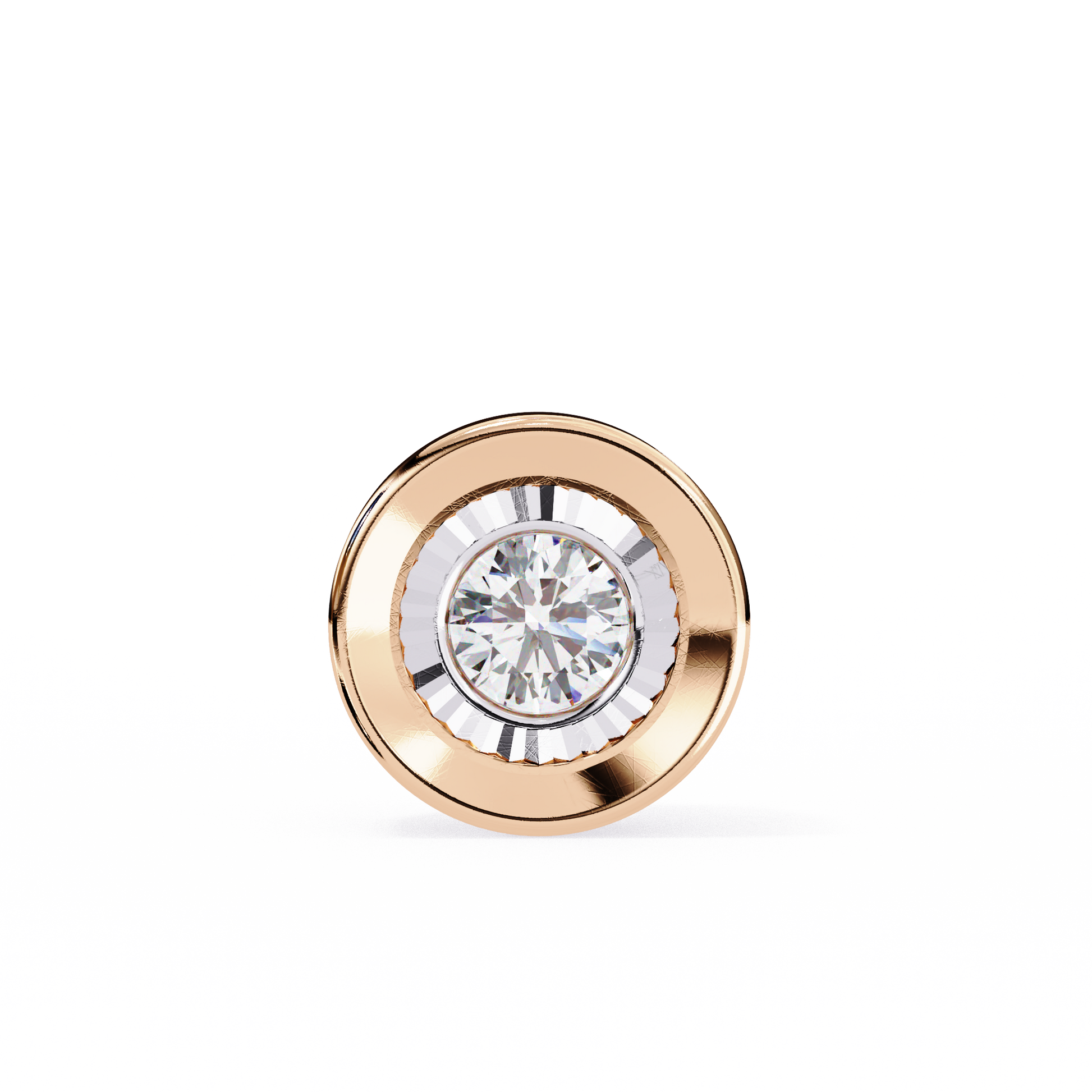 Pink Gold-Io Solitaire Pendant Lab Diamond_view=FRONT