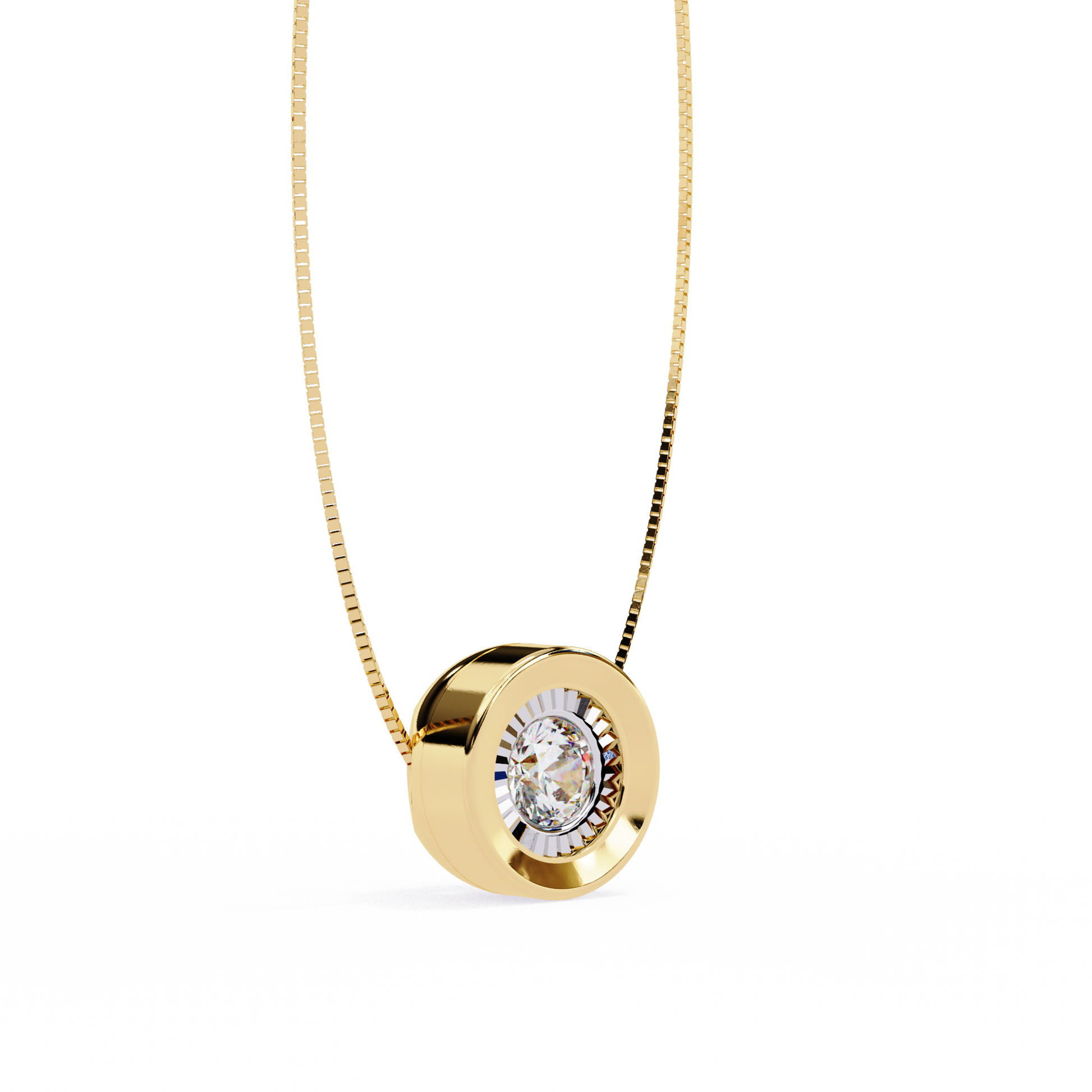 Yellow Gold-Io Solitaire Pendant Lab Diamond_view=3DV