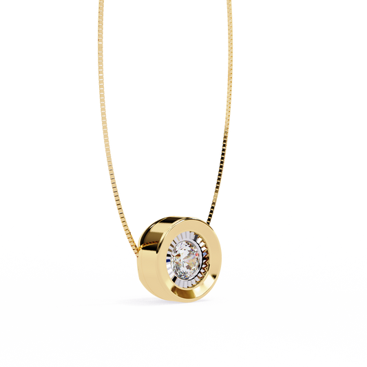 Yellow Gold-Io Solitaire Pendant Lab Diamond_view=3DV